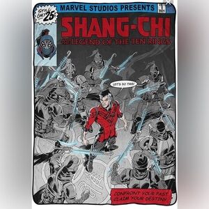 NWT marvel Shang-chi super soft plush blanket throw 62”x90” Franco manufacturer
